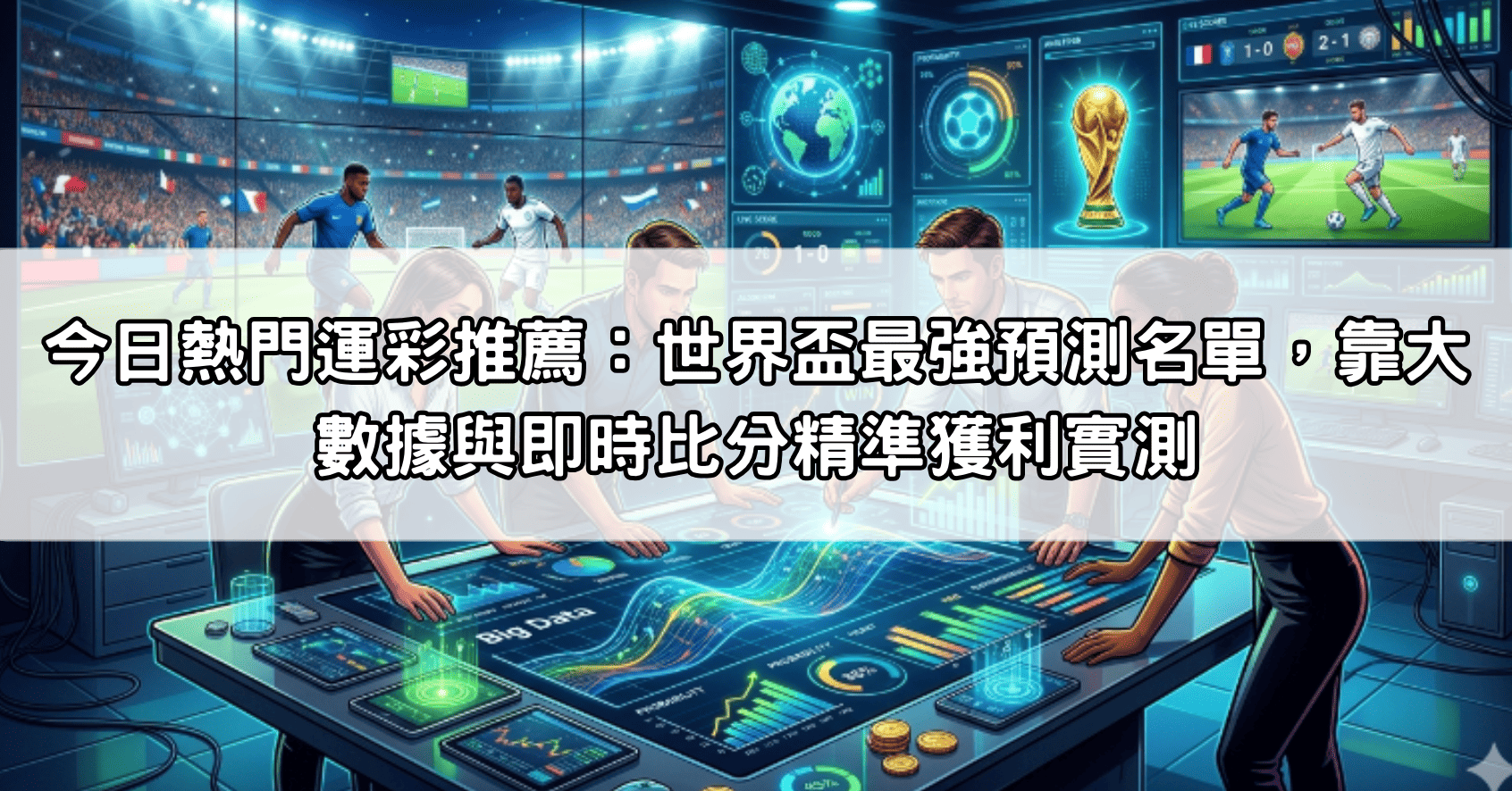 今日熱門運彩推薦：世界盃最強預測名單，靠大數據與即時比分精準獲利實測